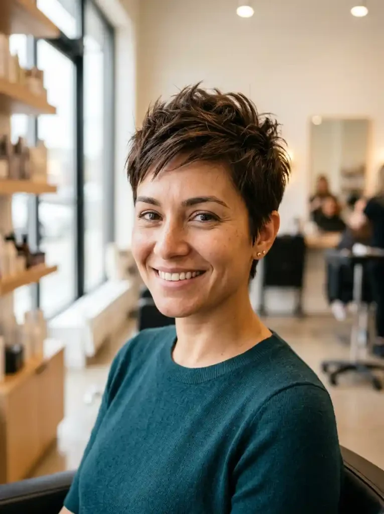 1. Classic Textured Spiky Pixie Haircut Ideas