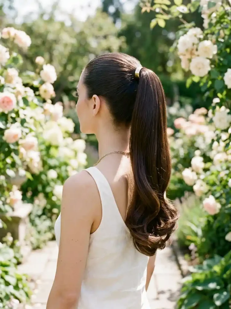 1. Sleek High Ponytail Spring Long Ponytail Hairstyles