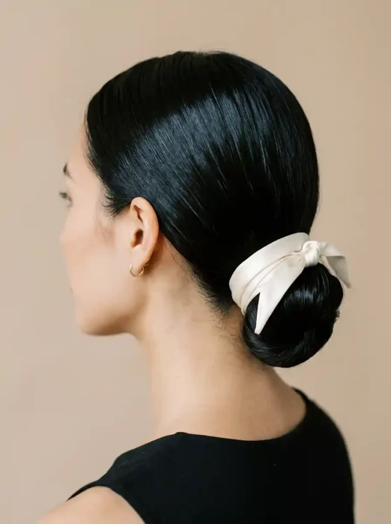 10. Wrapped Silk Bun