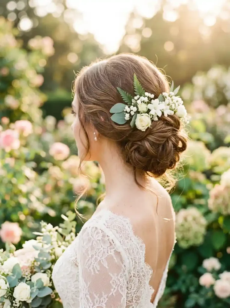 15. Floral Bun