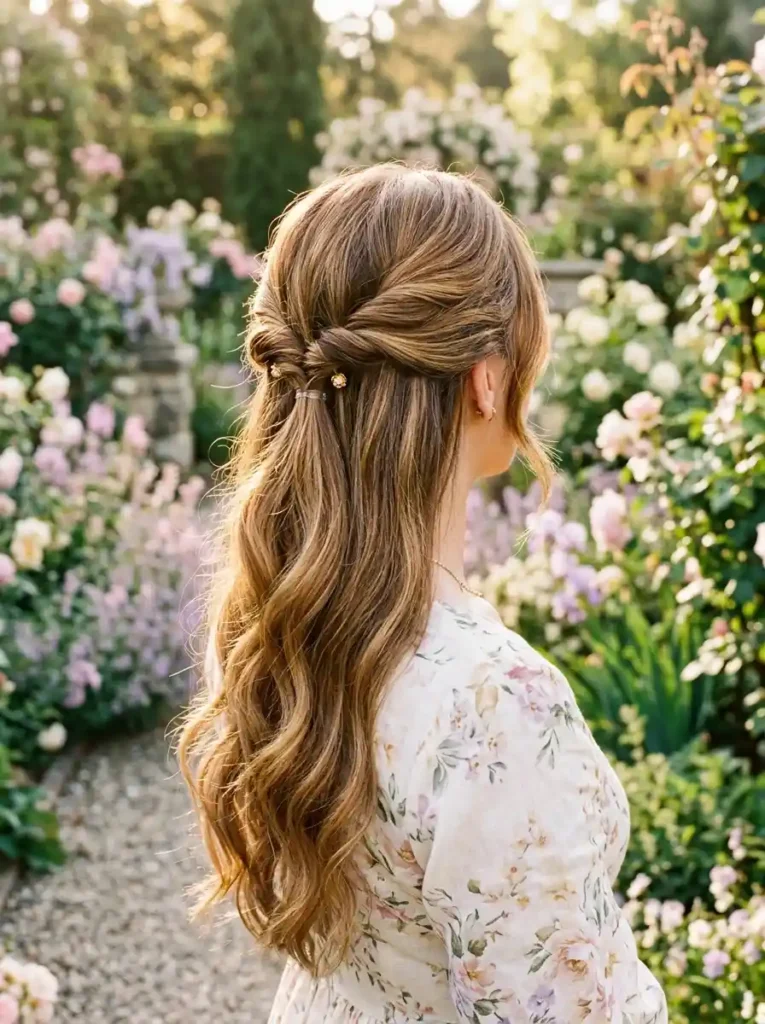 15. Half-Twist Ponytail