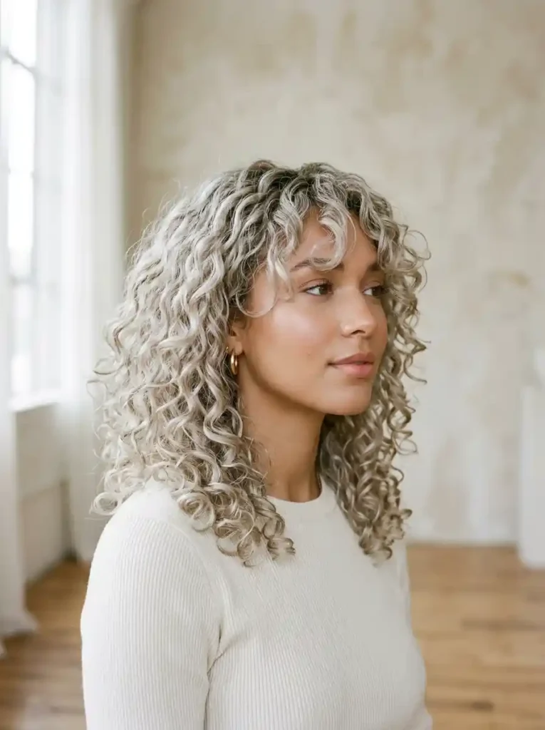 16. Frosted Curly Fringe