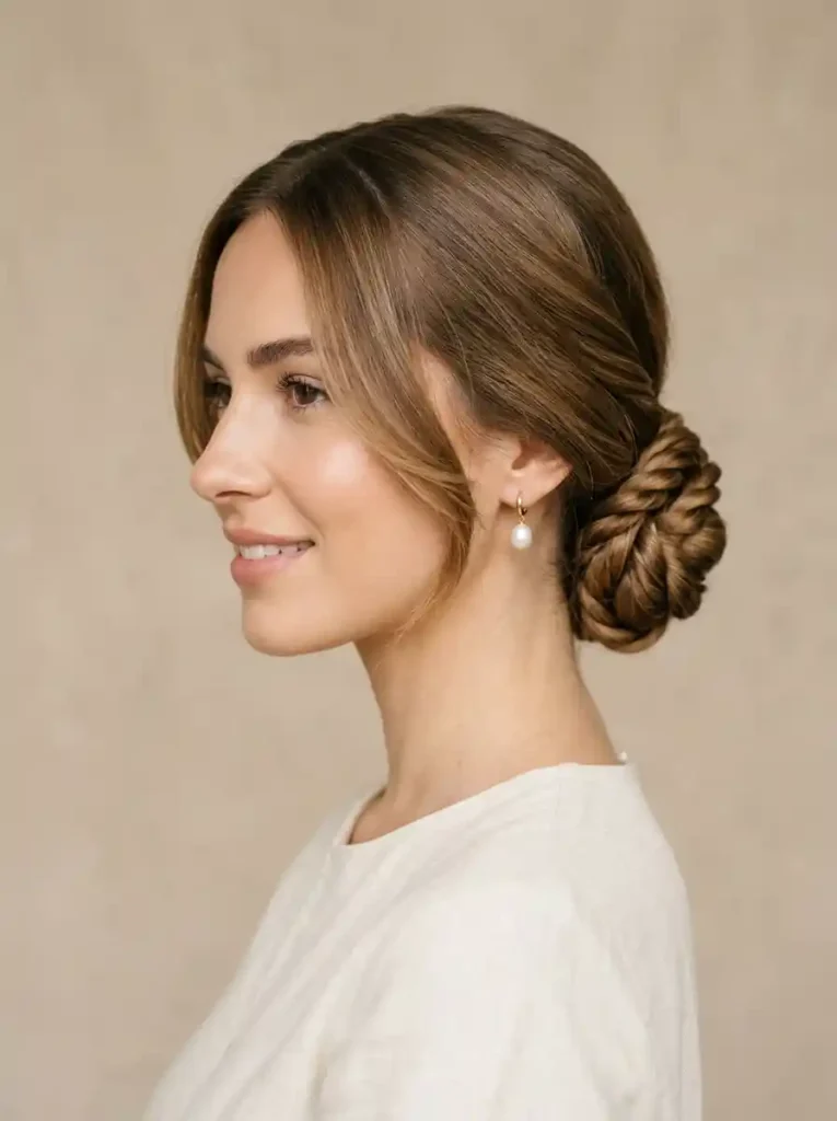 16. Rope Twist Bun