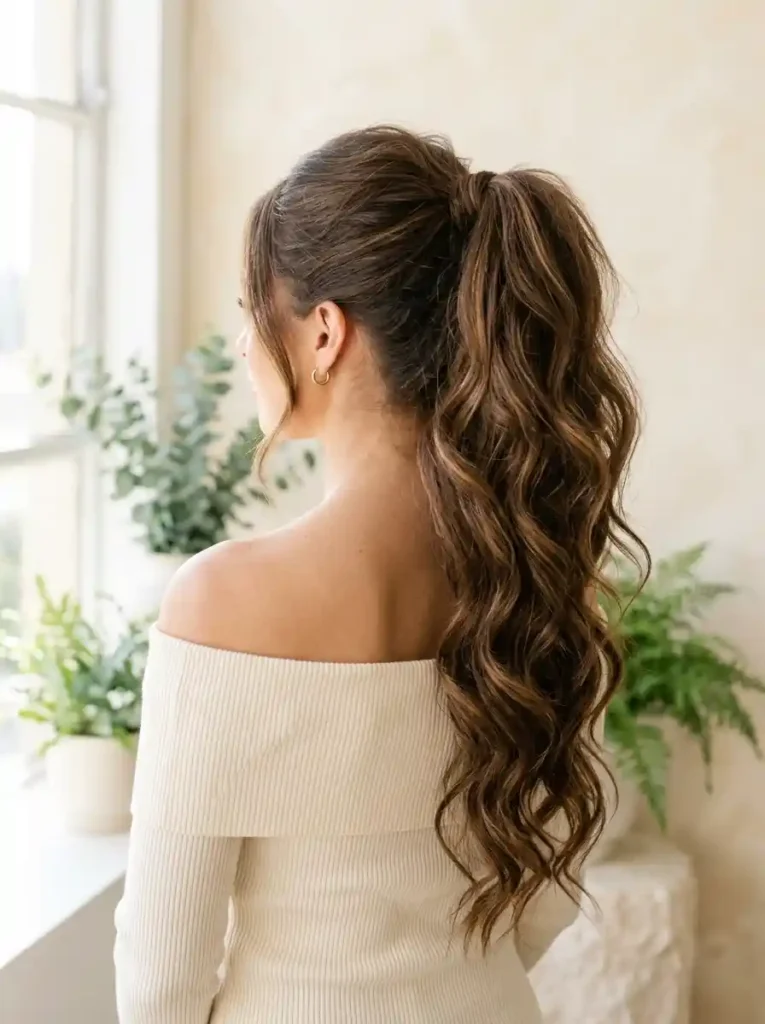 16. Voluminous Ponytail