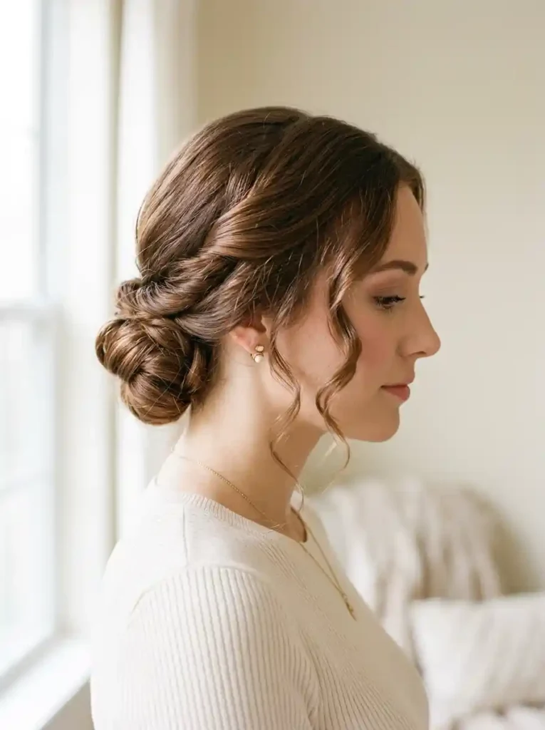 17. Twisted Side Bun