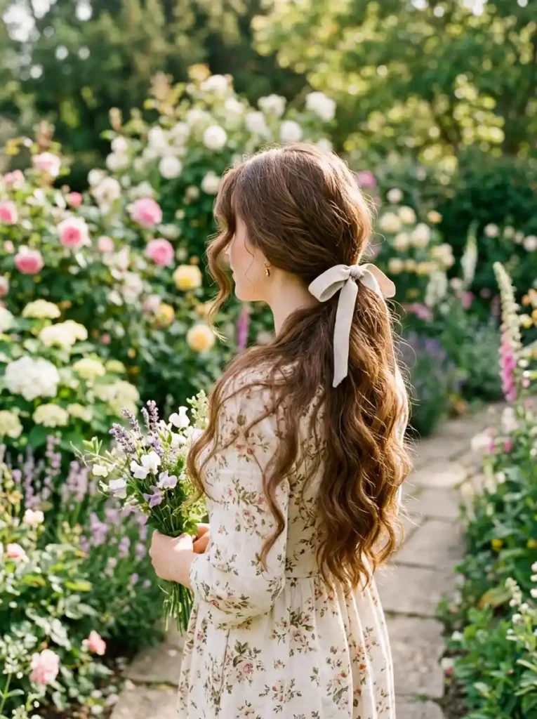 2. Soft Low Ponytail