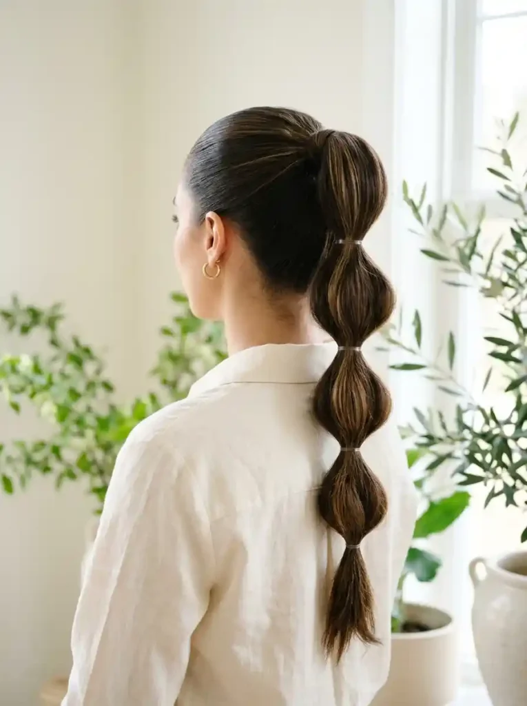 4. Bubble Ponytail