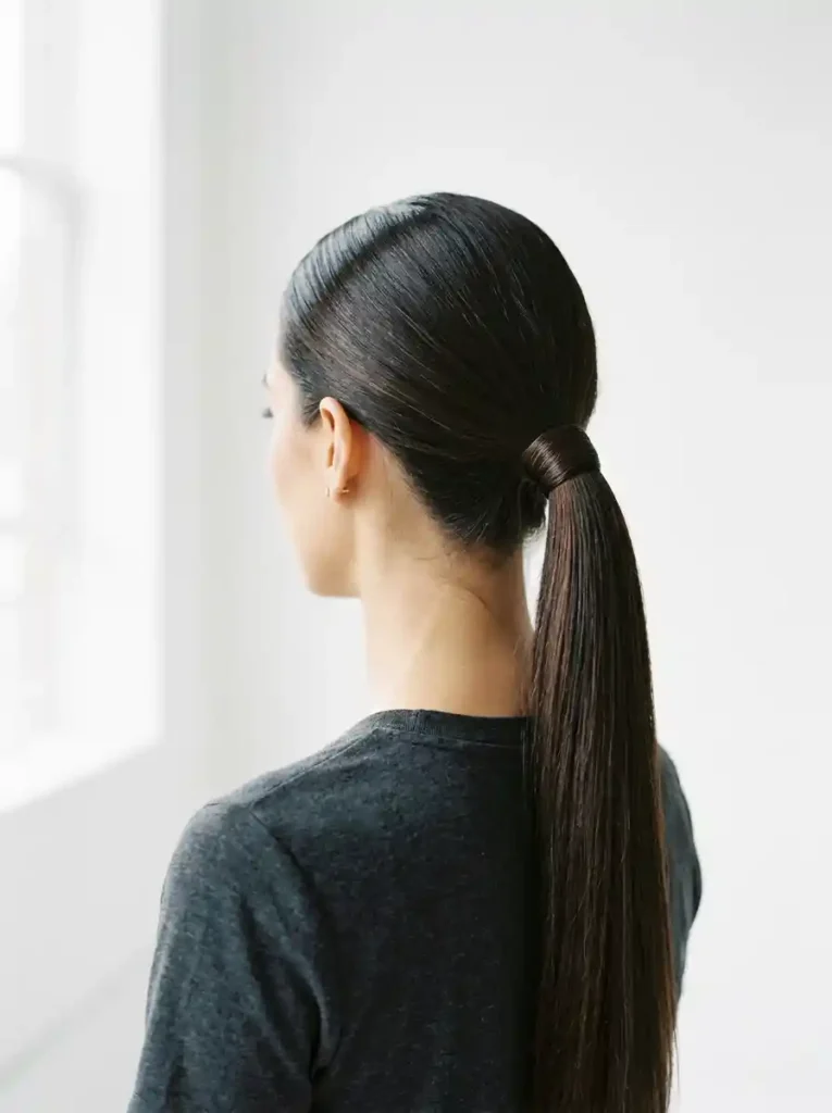 6. Wrapped Base Ponytail