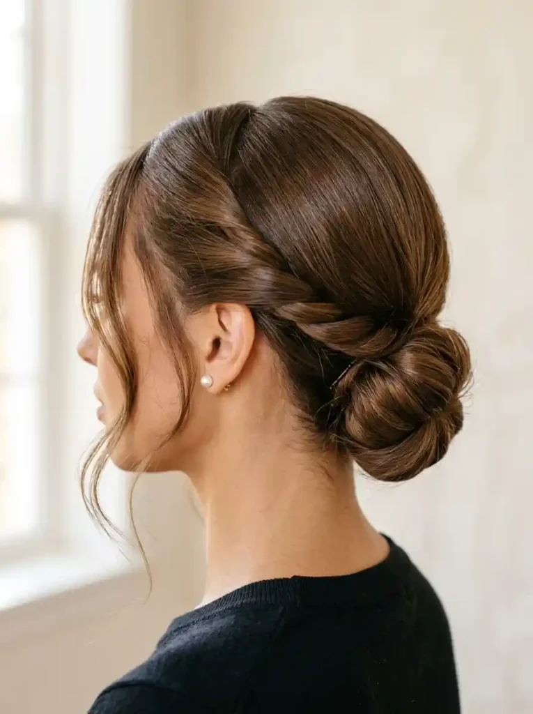 7. Side Twist Bun