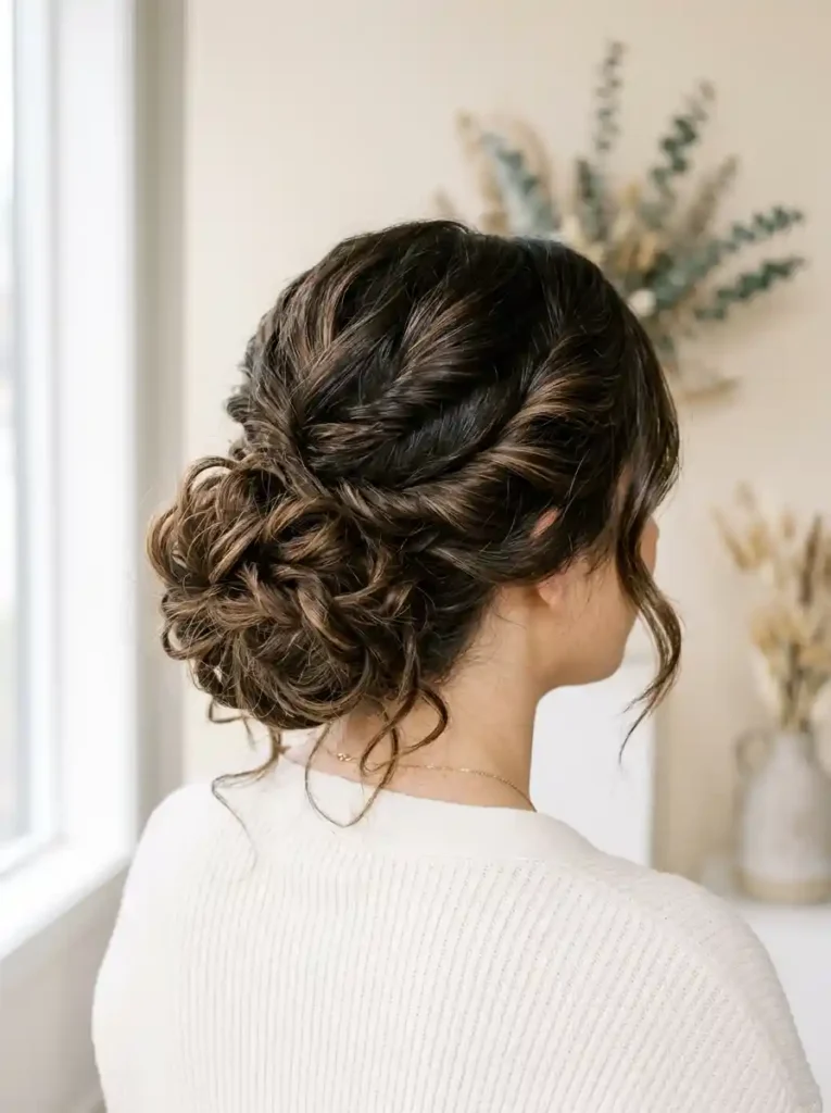 9. Twisted Messy Bun
