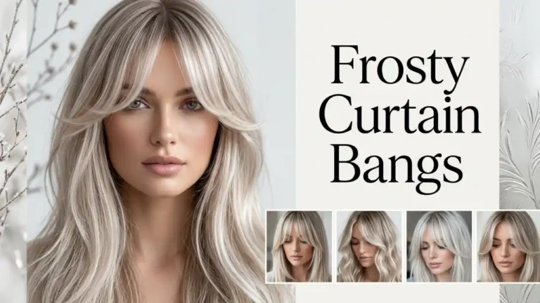 Frosty Curtain Bangs