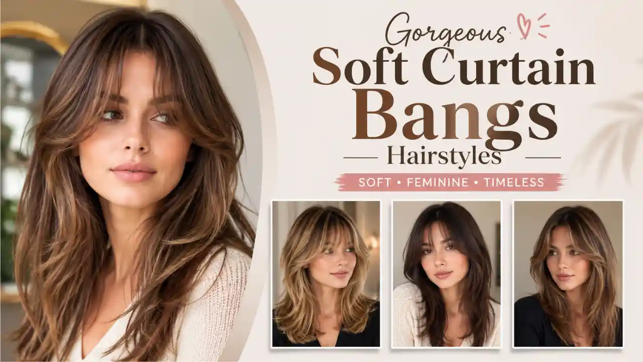 Gorgeous Soft Curtain Bangs Hairstyles