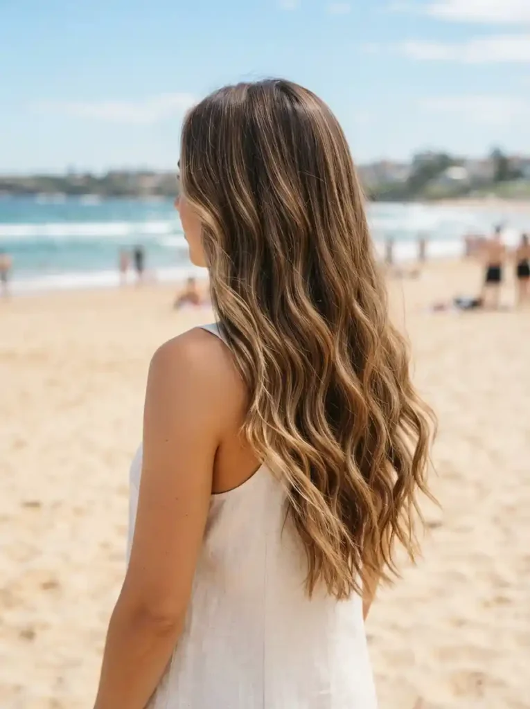 1. Beachy Loose Waves Easy Summer Hairstyles