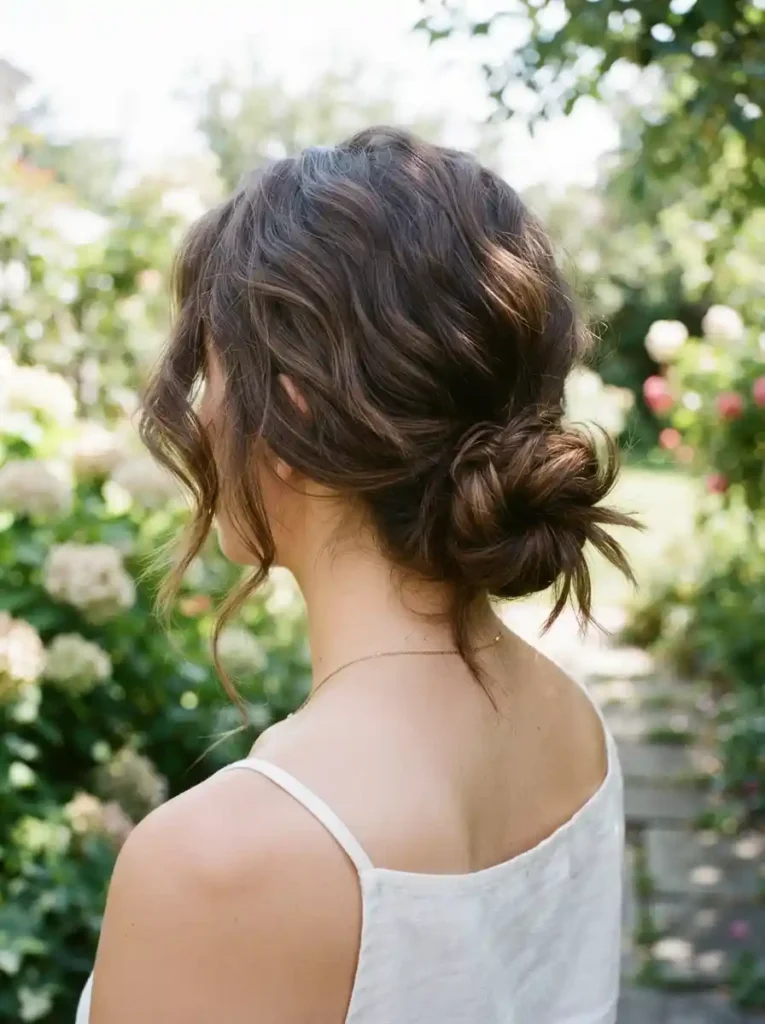 10. Messy Low Bun