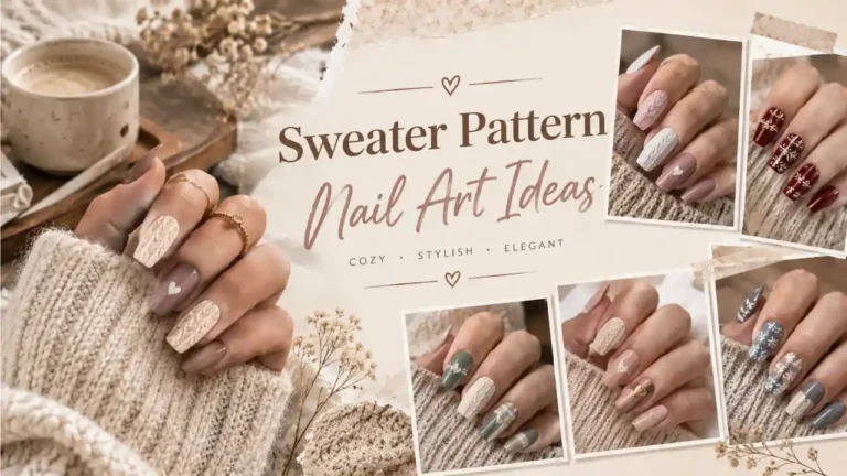 21 Chic Sweater Pattern Nail Art Ideas for a Trendy Look