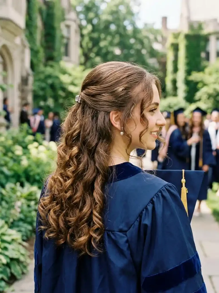 3. Half-Up Curls