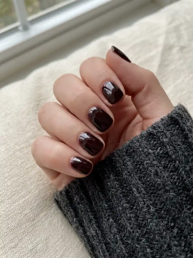 11. Black Cherry Nails