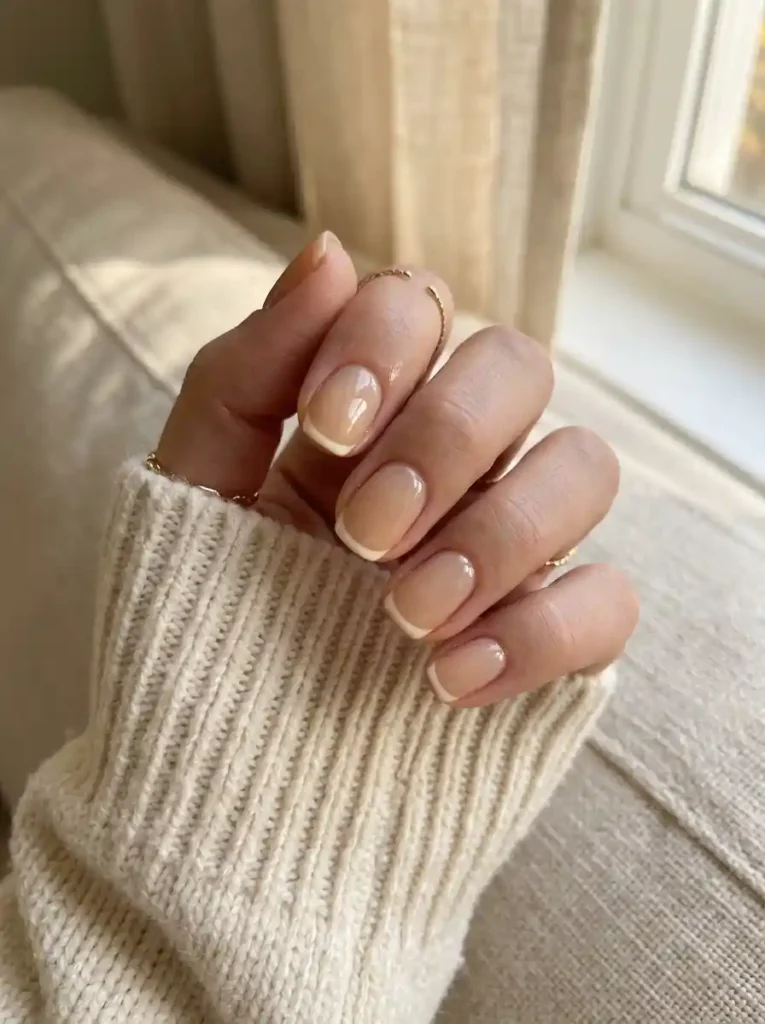 12. Cream French Tips