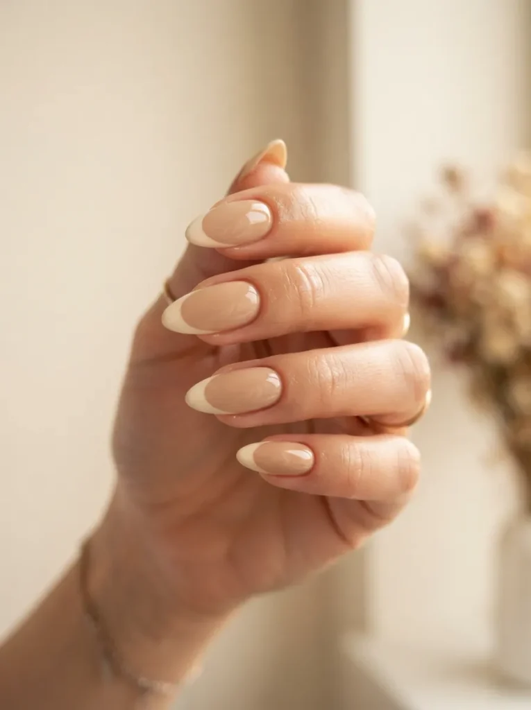 12. Cream French Tips