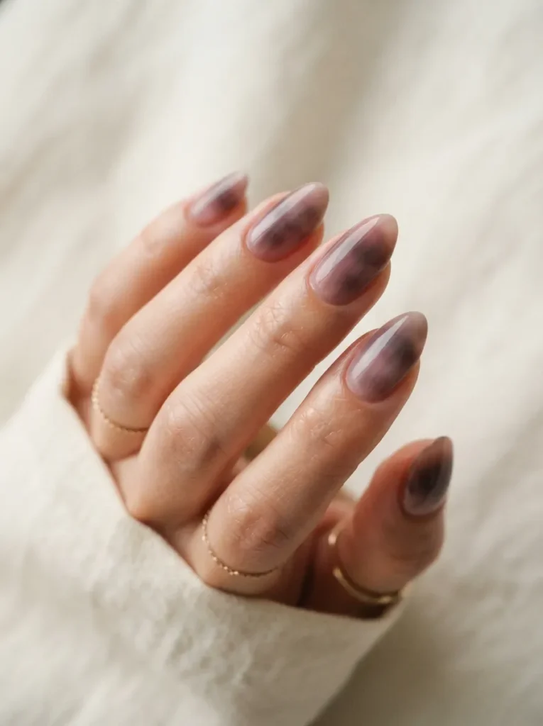 13. Smoky Mauve Nails