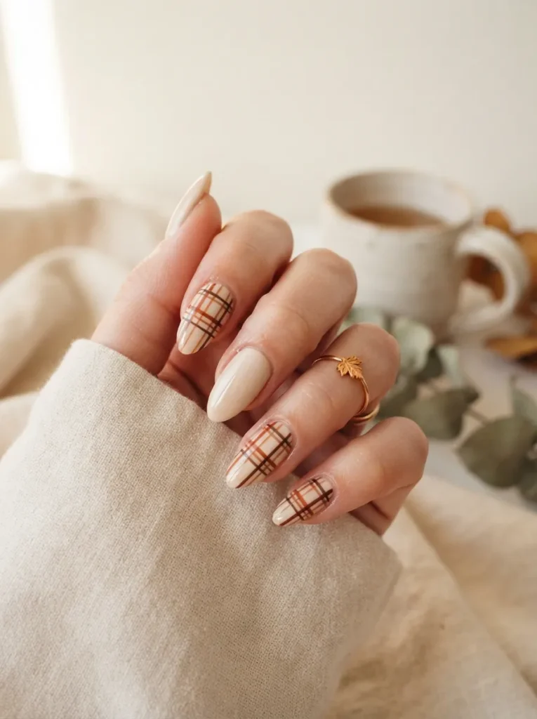 14. Rusty Plaid Nails