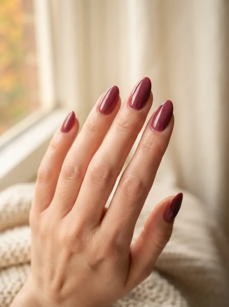16. Raspberry Wine Nails