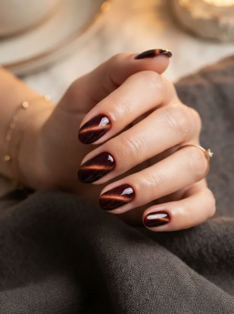2. Burgundy Cat-Eye