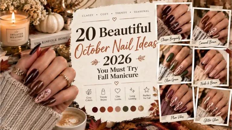20 Beautiful October Nail Ideas 2026 you Must Try Fall Manicure