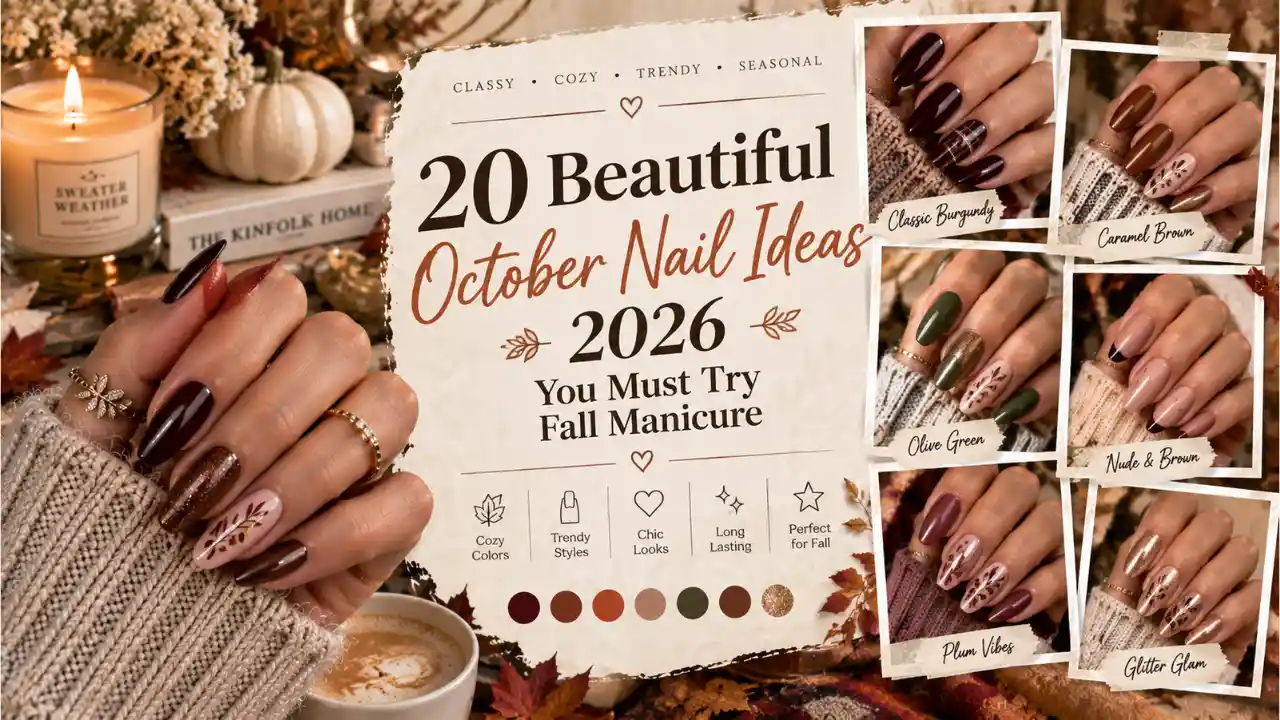20 Beautiful October Nail Ideas 2026 you Must Try Fall Manicure