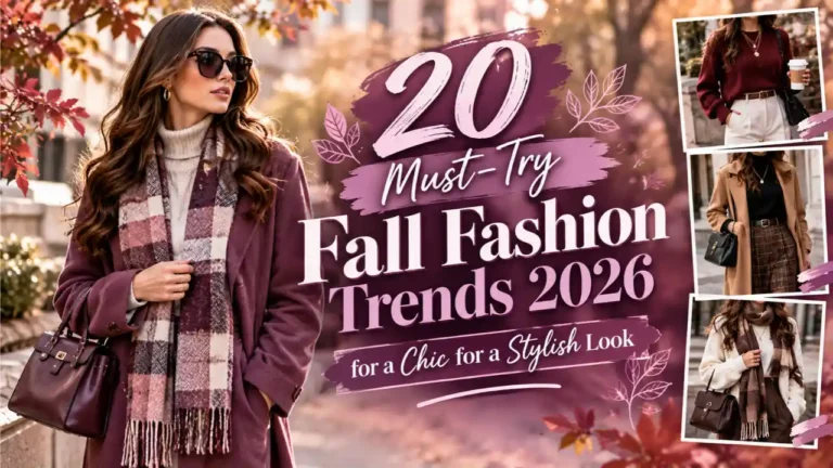 20 Must-Try Fall Fashion Trends 2026 for a Chic for a Stylish Look
