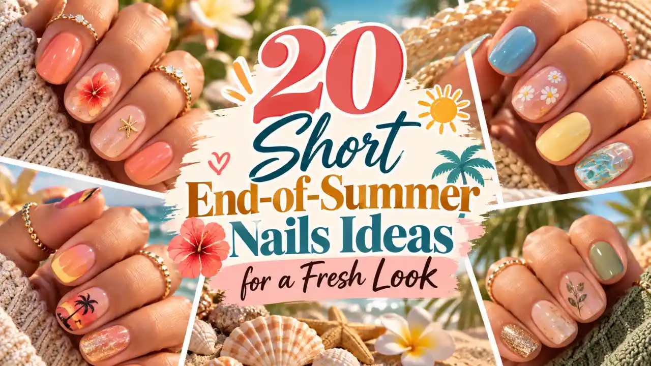 20 Short End-of-Summer Nails Ideas for a Fresh Look