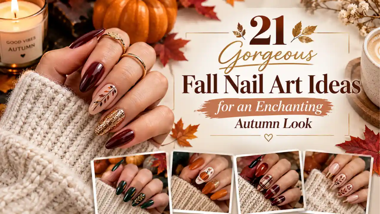 21 Gorgeous Fall Nail Art Ideas for an Enchanting Autumn Look