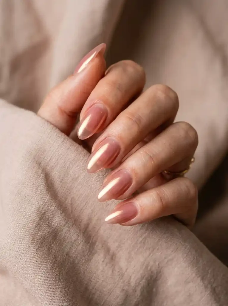 7. Rose Gold Jelly Chrome