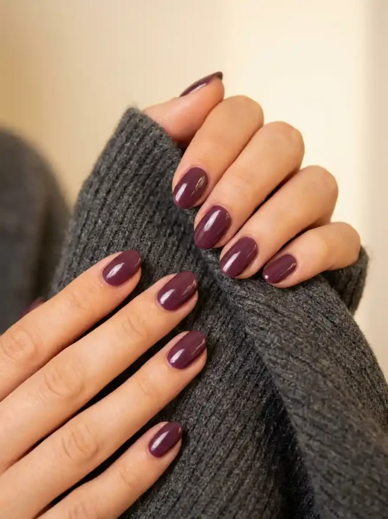 9. Plum Wine Nails